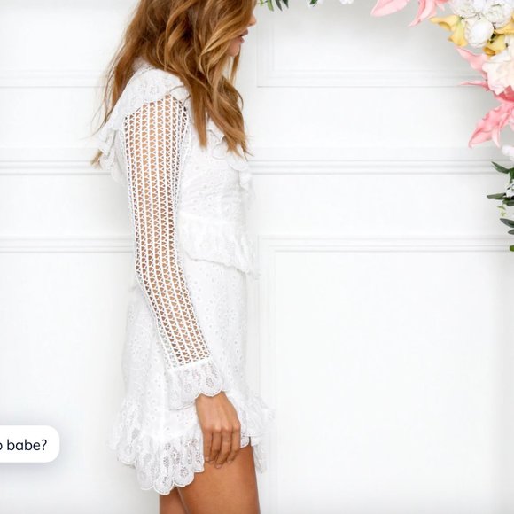 MONOLO DRESS in WHITE - Picture 6 of 6